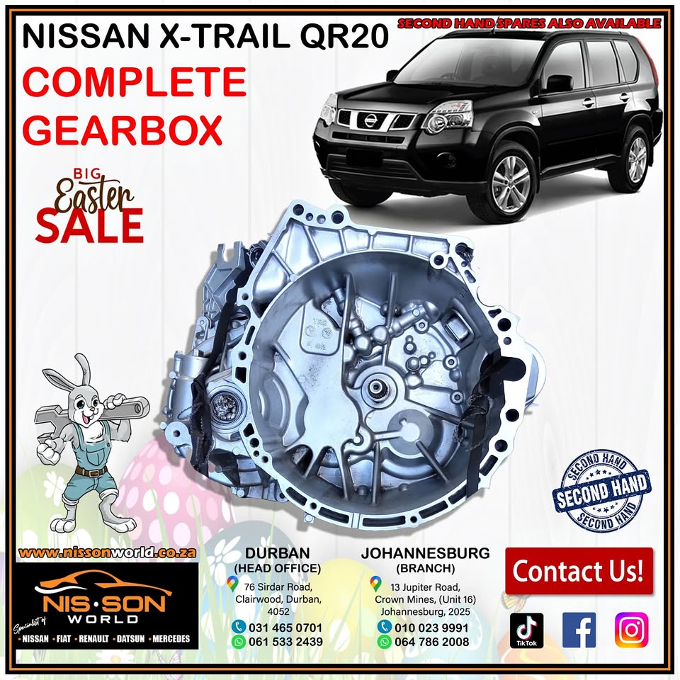 NISSAN X-TRAIL QR20 COMPLETE GEARBOX