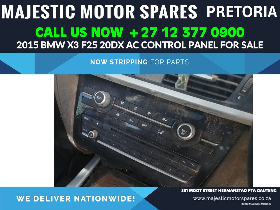 Bmw X3 F25 20dx AC control panel for sale used Bmw X3 F25 20dx AC control panel for sale used