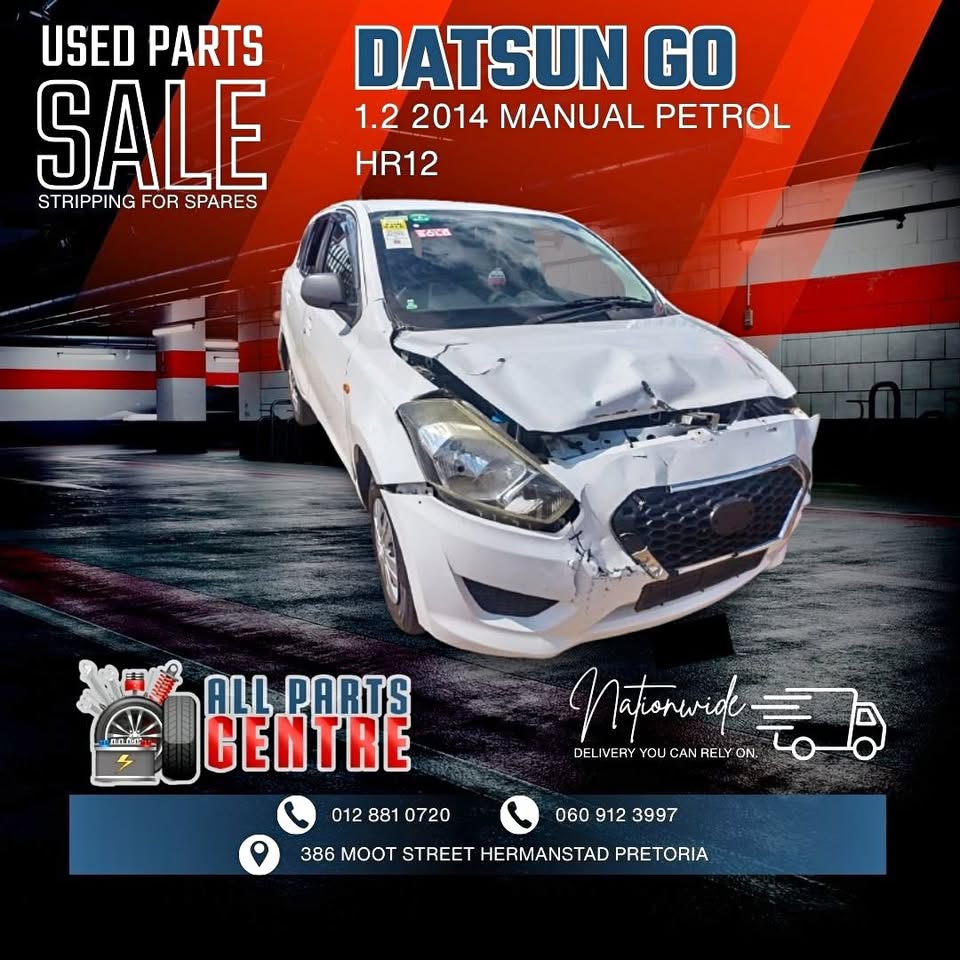 Datsun Go 1.2 2014 HR12 Manual Petrol Stripping for Spares - Private Seller Datsun Go 1.2 2014 HR12 Manual Petrol Stripping for Spares - Private Seller