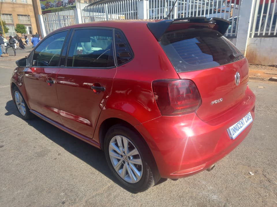 2015 VW POLO 6 TSI 1.2 PETROL, MANUAL, MAROON COLOR, MILEAGE 75000