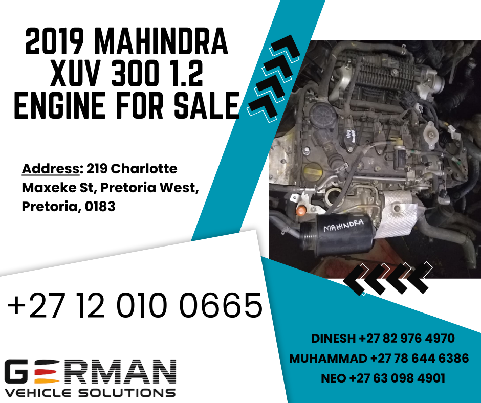 2019 Mahindra 1.2T engine for sale used - Private Seller 2019 Mahindra 1.2T engine for sale used - Private Seller