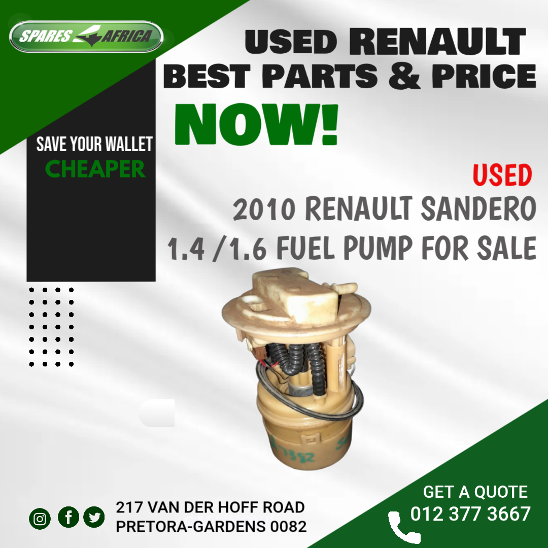 2010 RENAULT SANDERO 1.4 / 1.6 USED FUEL PUMP - Private Seller 2010 RENAULT SANDERO 1.4 / 1.6 USED FUEL PUMP - Private Seller