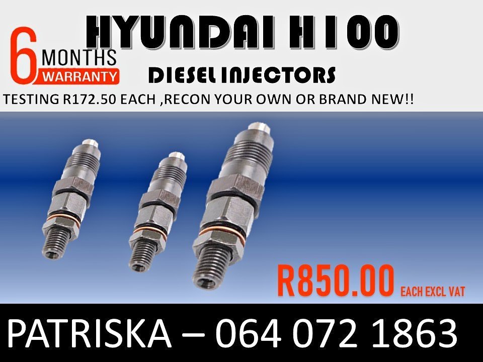 HYUNDAI H100 INJECTORS RECON YOUR OWN OR BRAND NEW