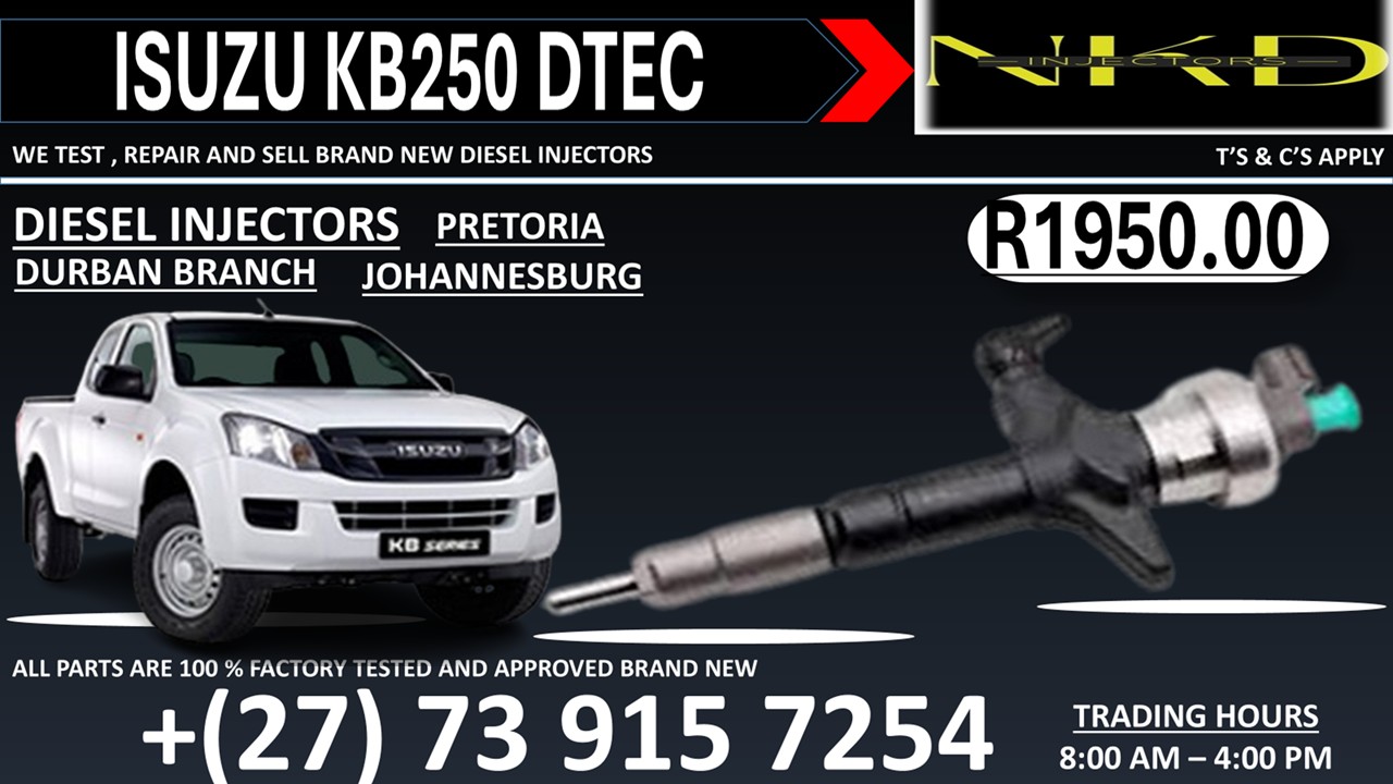 KB250 DTEC Isuzu Injectors - Private Seller KB250 DTEC Isuzu Injectors - Private Seller