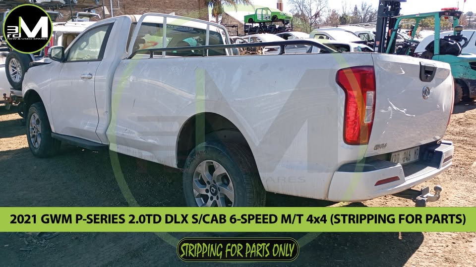 2021 GWM P-SERIES 2.0 DIESEL S/CAB 6-SPEED M/T 4x4 (STRIPPING FOR PARTS)