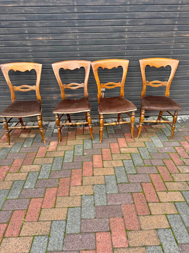 Antique walnut Kitchen chairs