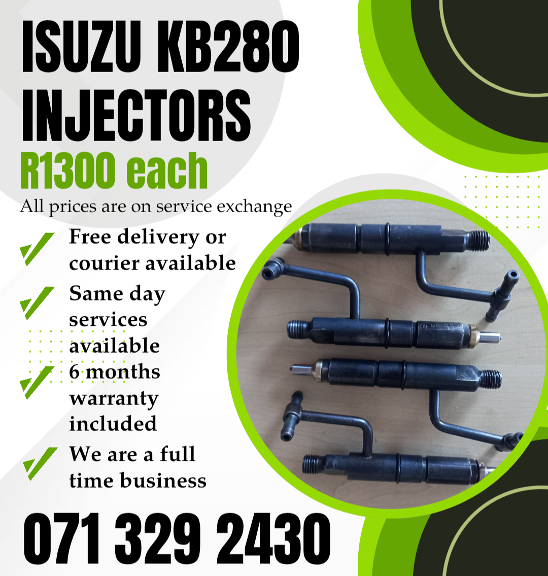 ISUZU KB280 DIESEL INJECTORS FOR SALE WITH WARRANTY ON