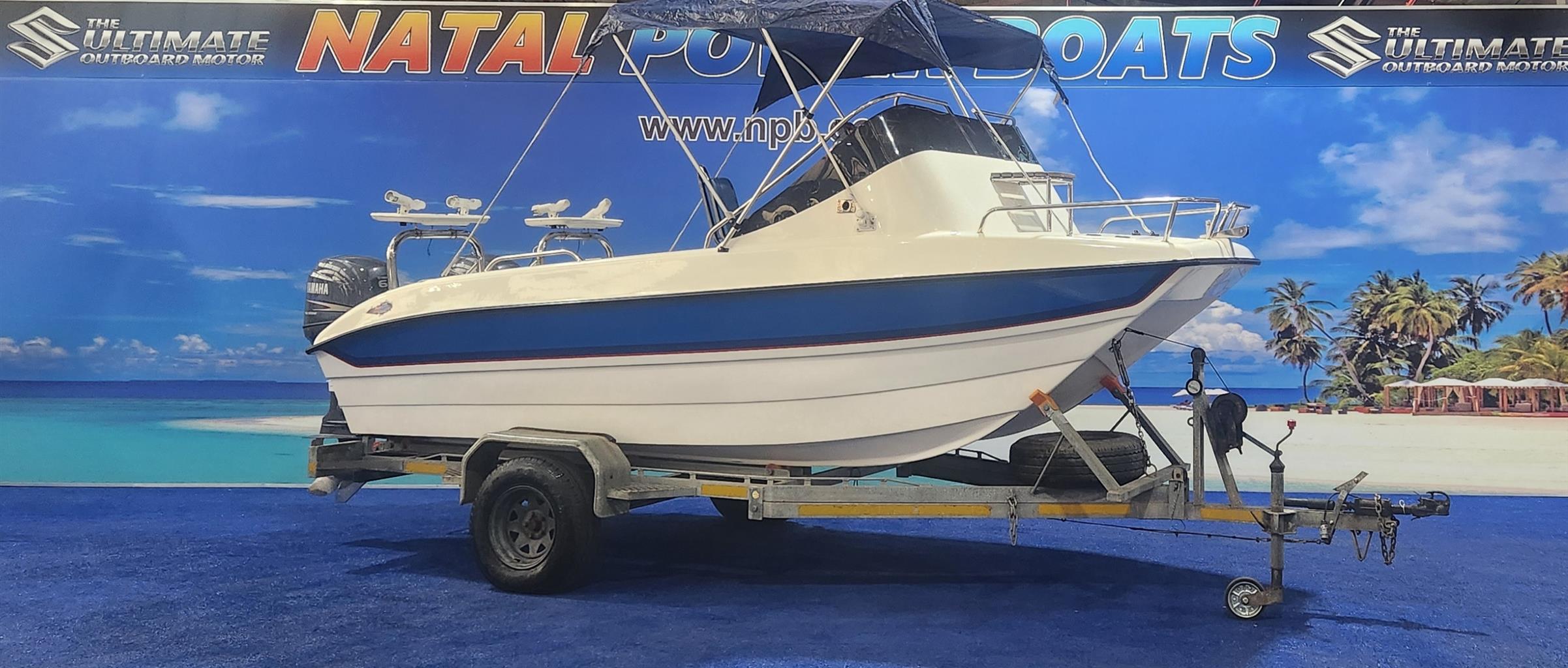 SEACAT 16 FT ON TRAILER 2 X 60 HP YAMAHA 4 STROKES 2009 MODELS  405 /432 HOURS F