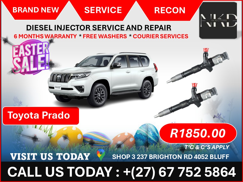 Toyota Prado 1KD Diesel injectors - Private Seller Toyota Prado 1KD Diesel injectors - Private Seller