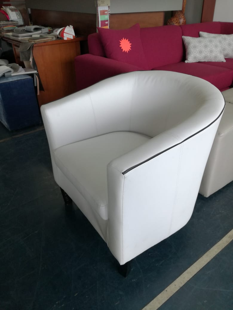 white tub chair  junk mail