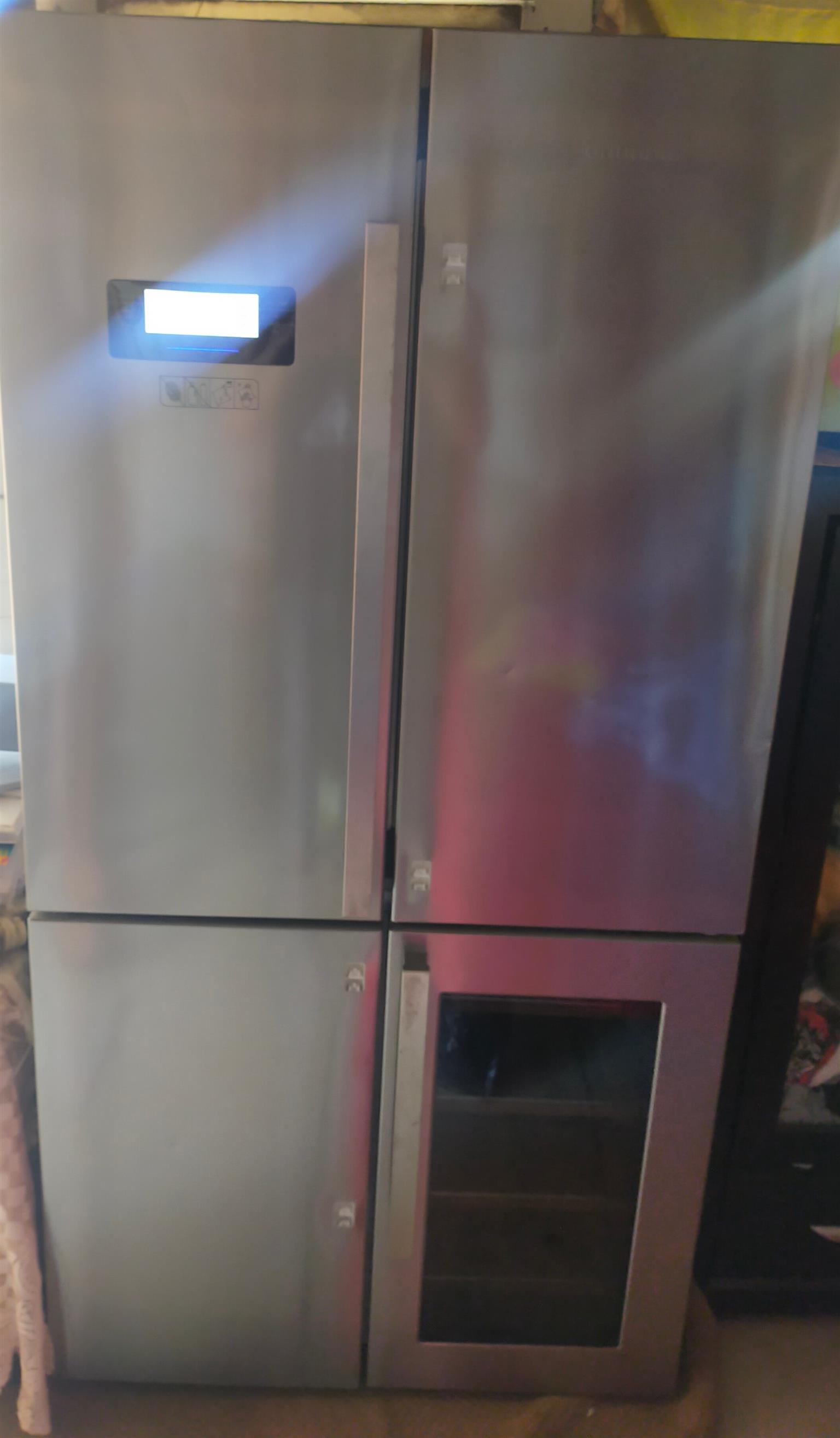Grundig four door fridge for sale with wine cooler 
