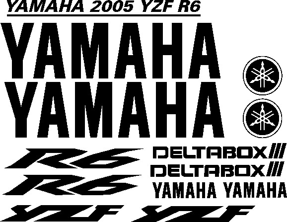 2005 / 6 Yamaha YZF R6 stickers decals vinyl graphics kits | Junk Mail ...