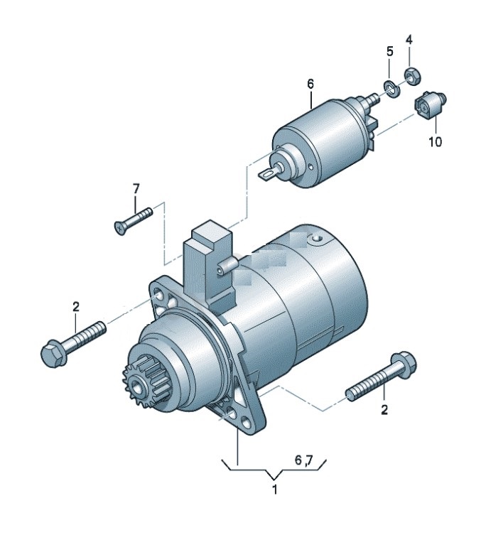 VW 1.4 TSI Starter