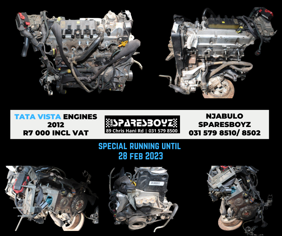 TATA VISTA 2012 ENGINES FOR SALE - ON SPECIAL - Private Seller TATA VISTA 2012 ENGINES FOR SALE - ON SPECIAL - Private Seller