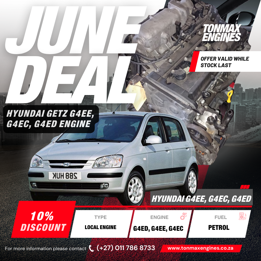 Hyundai Getz G4EE, G4ED, G4EC Engines for Sale