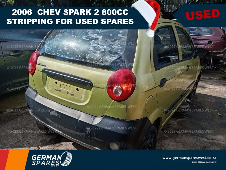 2006 Chev Spark 2 800cc Stripping for used spares at German Spares West - Private Seller 2006 Chev Spark 2 800cc Stripping for used spares at German Spares West - Private Seller