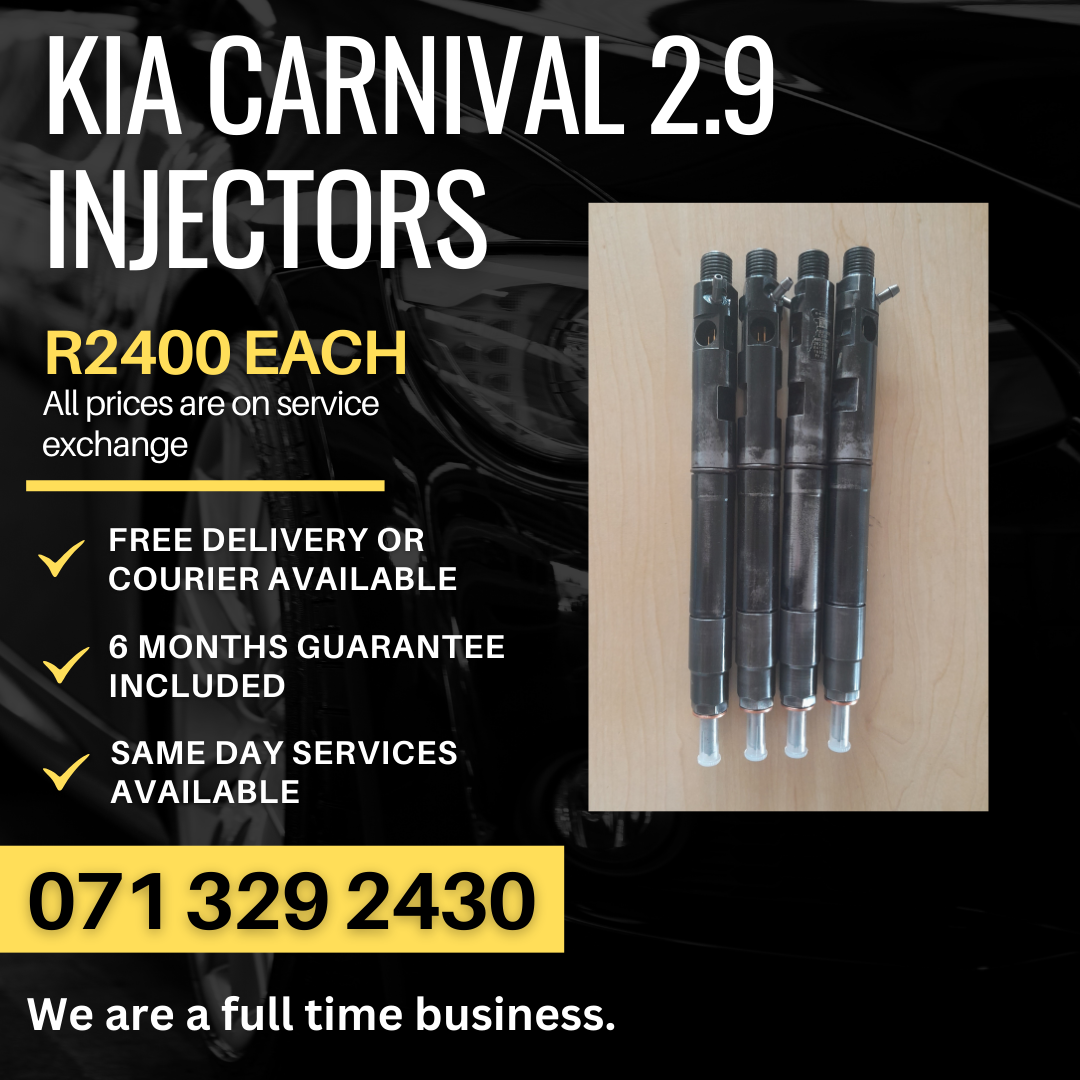 KIA CARNIVAL 2.9 DIESEL INJECTORS FOR SALE WITH WARRANTY - Private Seller