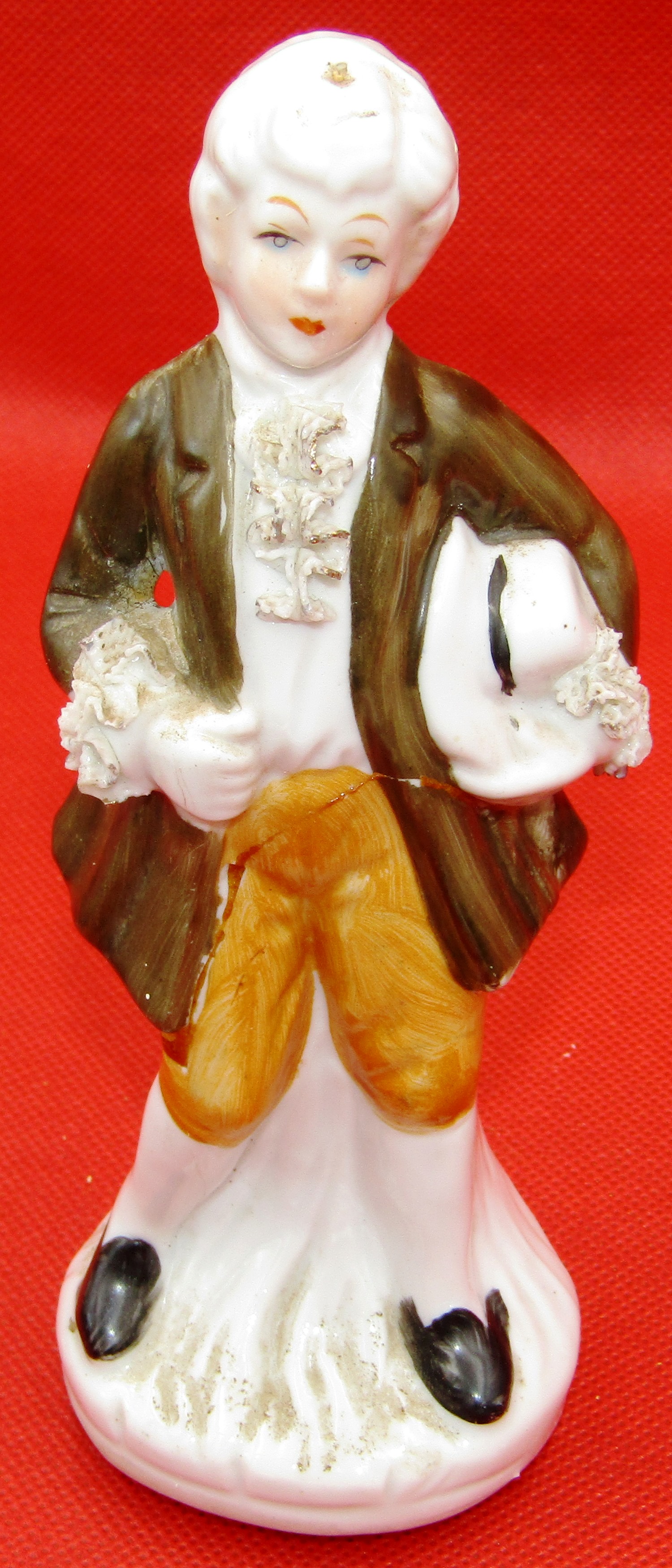 Boy with Hat Porcelain Figurine – flawed Boy with Hat Porcelain Figurine – flawed