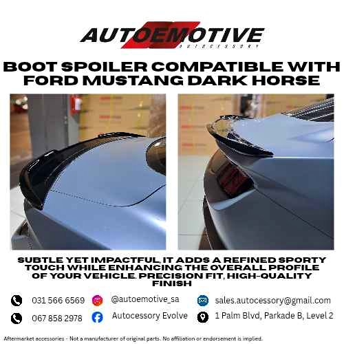 Boot Spoiler compatible with Ford Mustang Dark Horse - Private Seller Boot Spoiler compatible with Ford Mustang Dark Horse - Private Seller