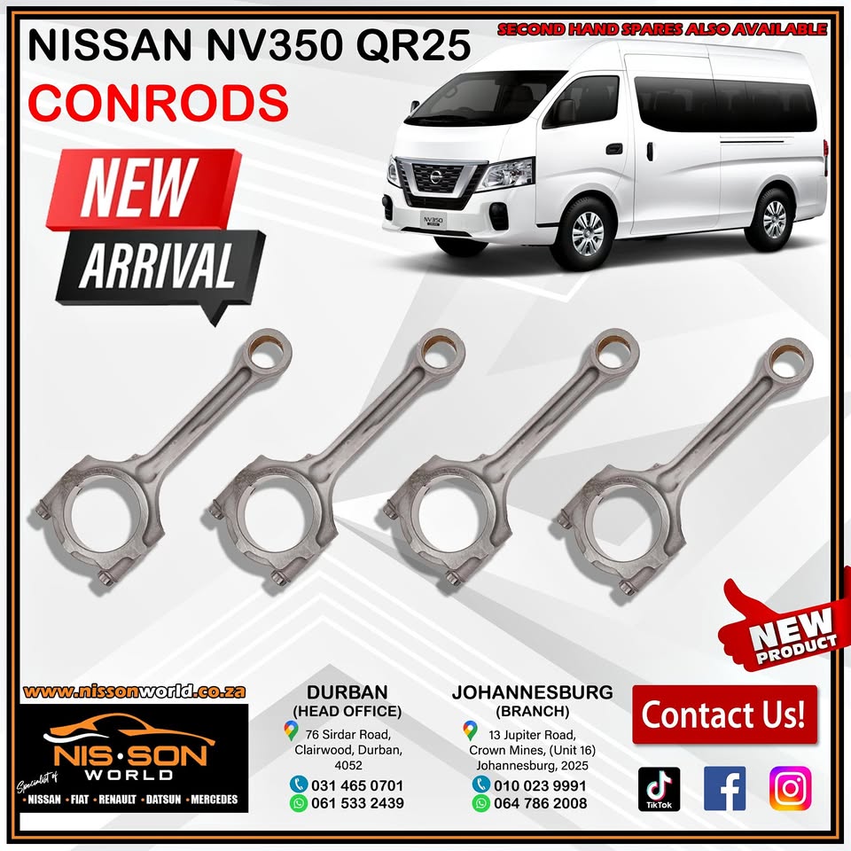 NISSAN NV350 QR25 CONRODS - Private Seller NISSAN NV350 QR25 CONRODS - Private Seller