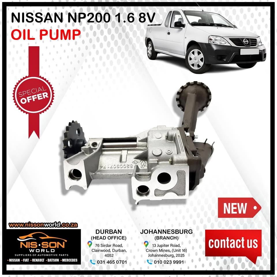 NISSAN NP200 1.6 8V OIL PUMP - Private Seller NISSAN NP200 1.6 8V OIL PUMP - Private Seller