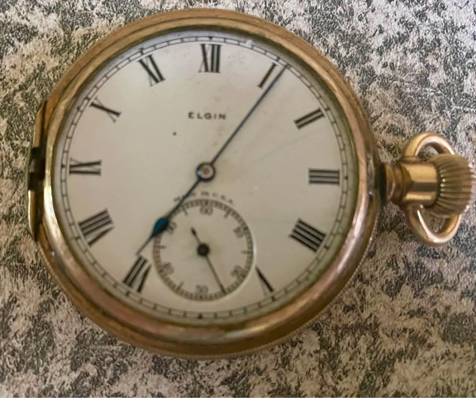 Old and Rare Elgin gold filled pocket watch