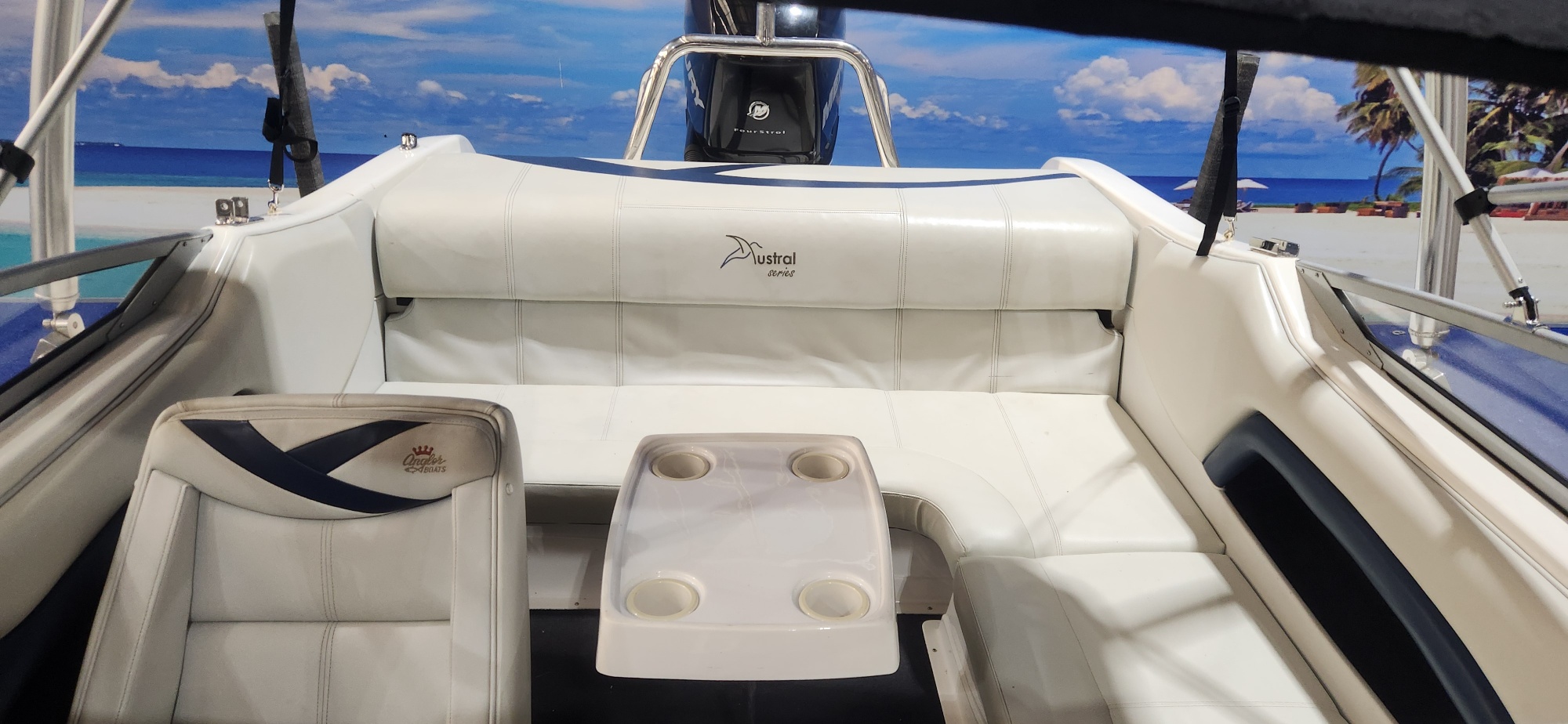 PANACHE 2150 LX ON TRAILER 250 HP MERCURY VERADO 4 STROKE 147 HOUR