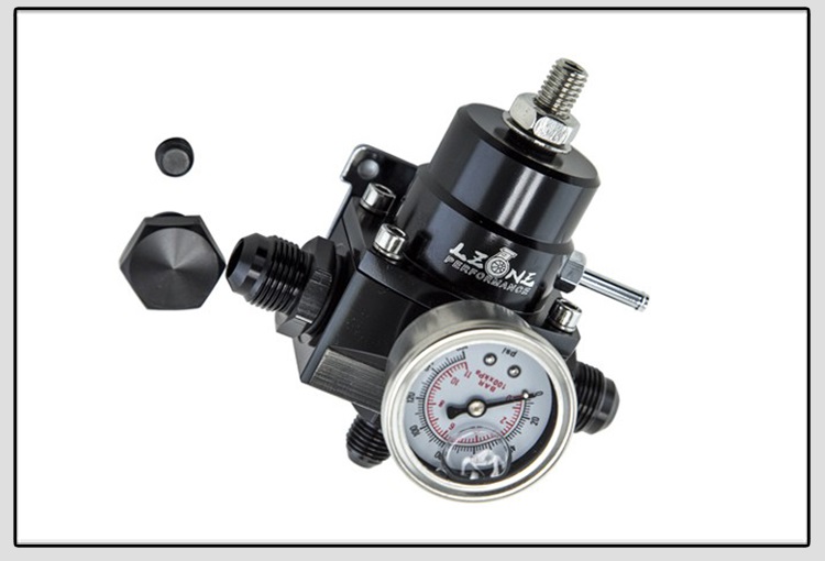 Universal Car Fuel Pressure Regulator 0-140PSI Adjustable Regulator With Gauge Instructions AN6 1/8 NPT Fitting Car Accessories