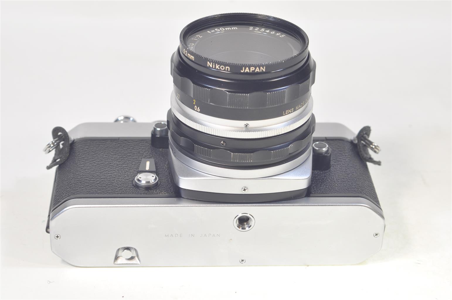 Nikkormat EL film camera with a 50mm Nikkor lens