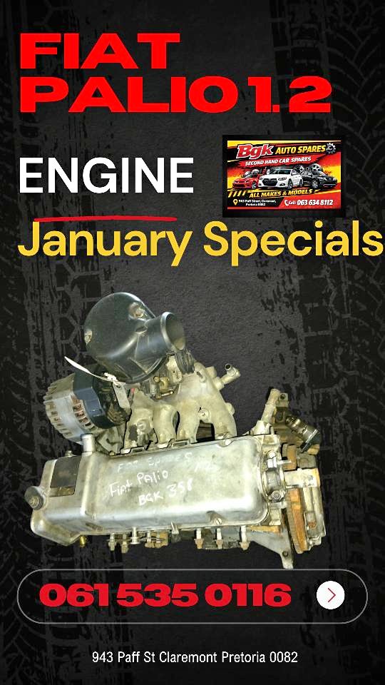 Fiat palio 1.2 178B engine spares - Private Seller Fiat palio 1.2 178B engine spares - Private Seller