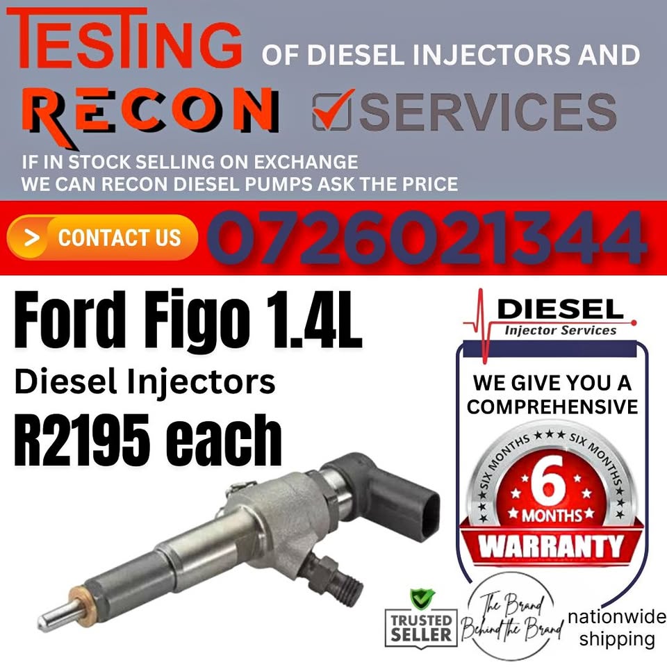 Ford Figo 1.4L diesel injectors for sale - Private Seller Ford Figo 1.4L diesel injectors for sale - Private Seller