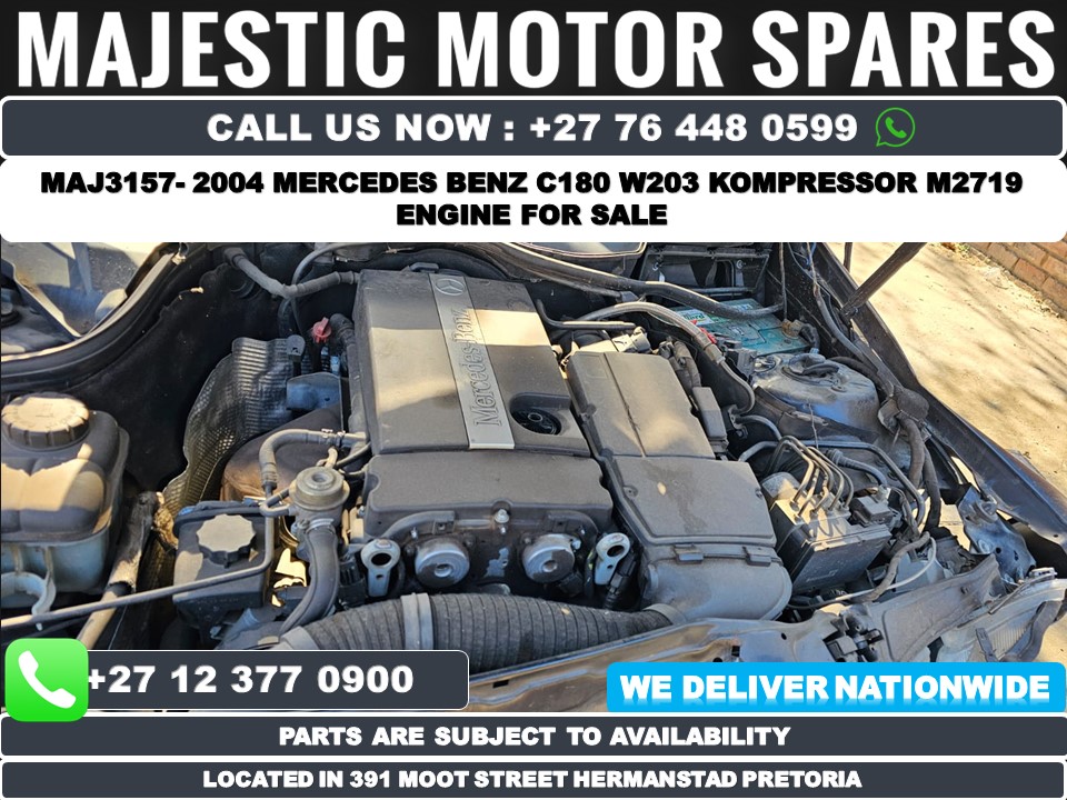 2004 Mercedes Benz C180 W203 M2719 engine for sale - Private Seller 2004 Mercedes Benz C180 W203 M2719 engine for sale - Private Seller