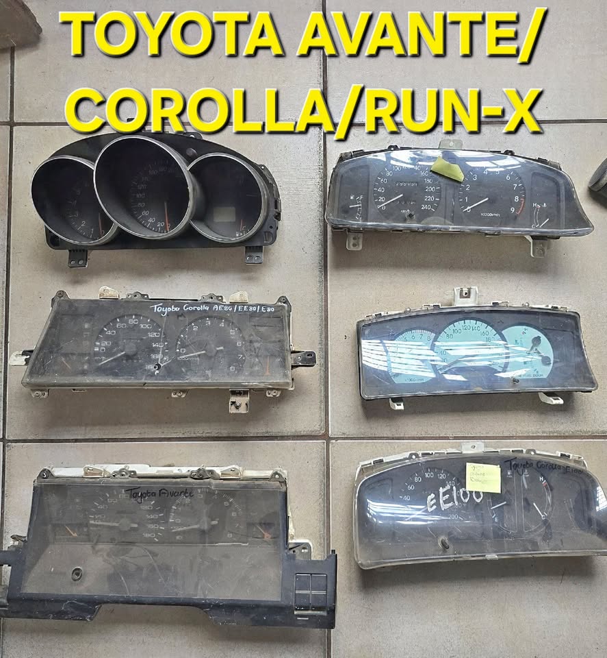 Toyota Runx, Corolla,Avante Clusters - Private Seller Toyota Runx, Corolla,Avante Clusters - Private Seller