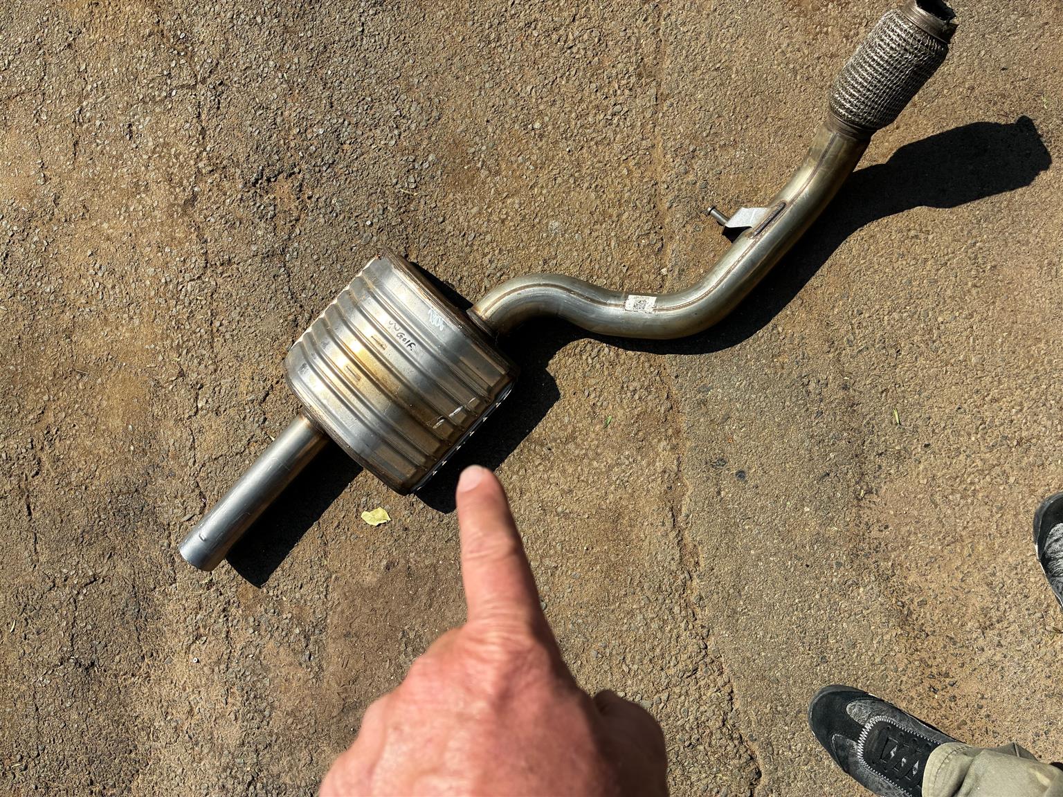 VW Audi exhaust silencer & Flex as per pictures. - Private Seller VW Audi exhaust silencer & Flex as per pictures. - Private Seller