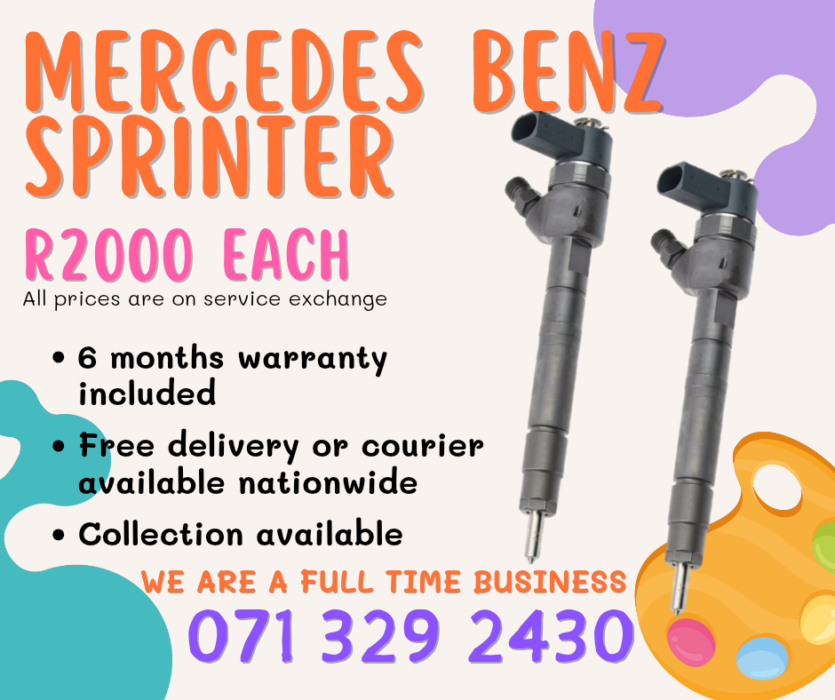MERCEDES BENZ SPRINTER INJECTORS FOR SALE WITH WARRANTY - Private Seller MERCEDES BENZ SPRINTER INJECTORS FOR SALE WITH WARRANTY - Private Seller