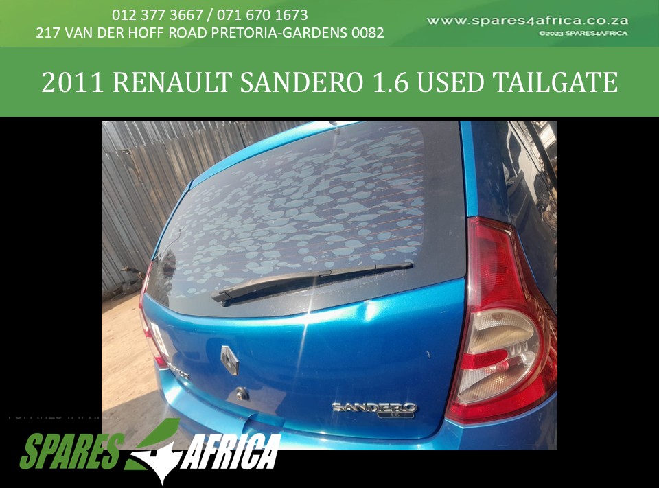 2011 Renault Sandero 1.6 Used Tailgate for sale - Private Seller 2011 Renault Sandero 1.6 Used Tailgate for sale - Private Seller