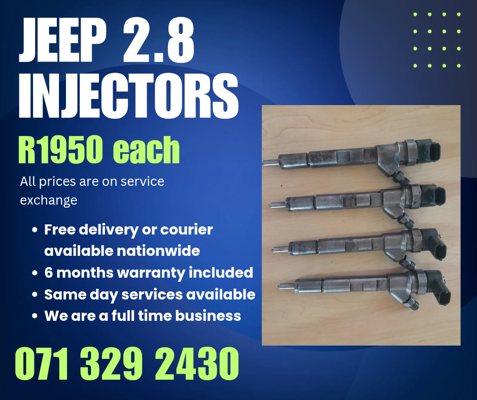 JEEP 2.8 INJECTORS FOR SALE WITH WARRANTY INCLUDED - Private Seller JEEP 2.8 INJECTORS FOR SALE WITH WARRANTY INCLUDED - Private Seller