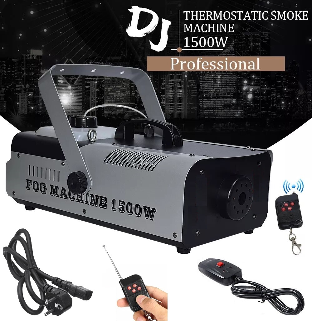 Professional Smoke Fogger Machine 1500W Heavy Duty Compact and High Capacity NEW Professional Smoke Fogger Machine 1500W Heavy Duty Compact and High Capacity NEW
