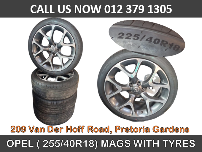 OPEL ( 225/40R18) TYRES WITH MAGS FOR SALE - Private Seller OPEL ( 225/40R18) TYRES WITH MAGS FOR SALE - Private Seller