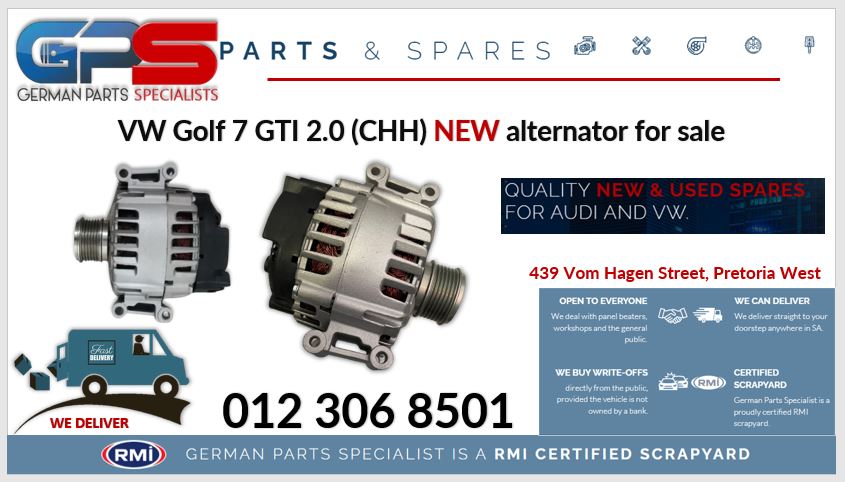 VW Golf 7 GTI 2.0 (CHH) NEW replacement alternators for sale - Private Seller VW Golf 7 GTI 2.0 (CHH) NEW replacement alternators for sale - Private Seller
