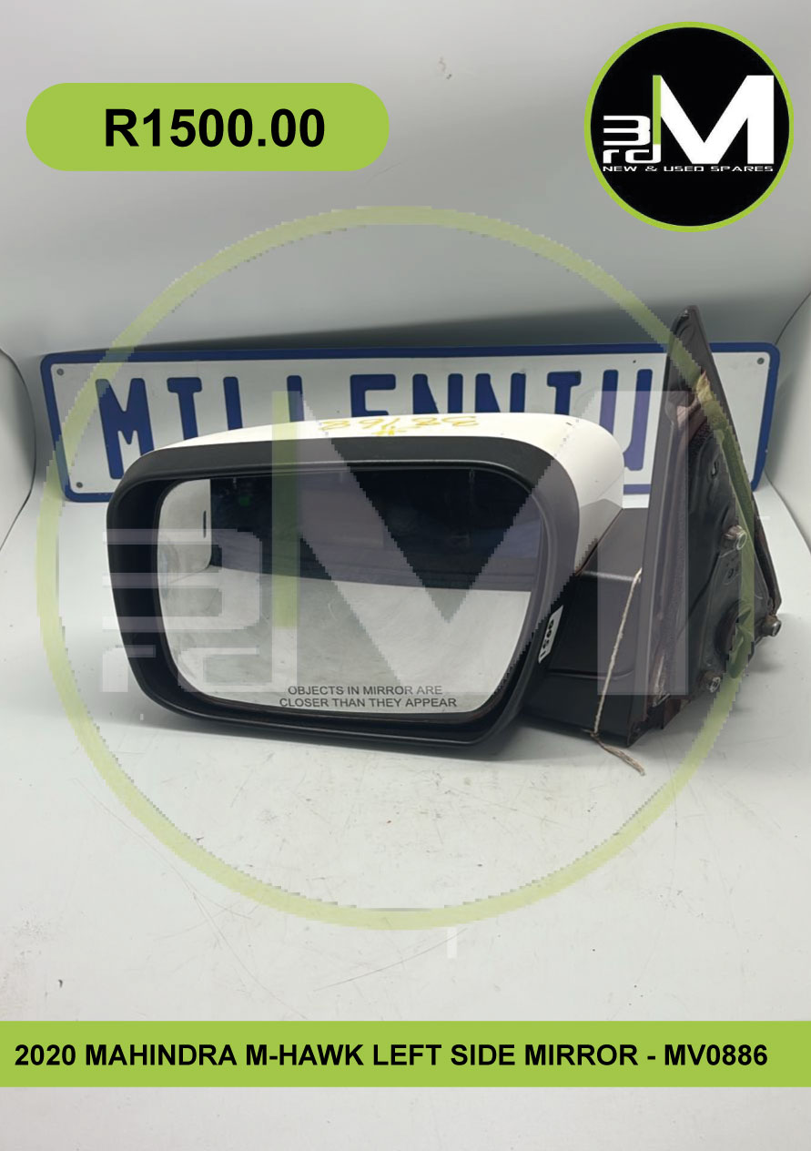 2020 MAHINDRA M-HAWK LEFT SIDE MIRROR - MV0886 - Private Seller 2020 MAHINDRA M-HAWK LEFT SIDE MIRROR - MV0886 - Private Seller