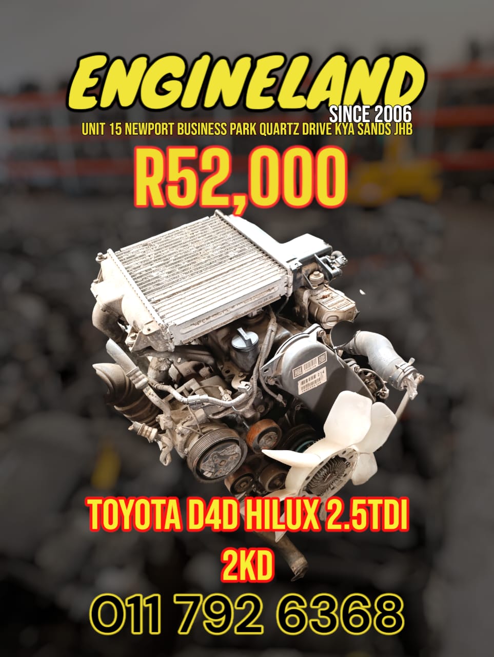 Toyota d4d Hilux 2.5tdi 2kd engine - Private Seller
