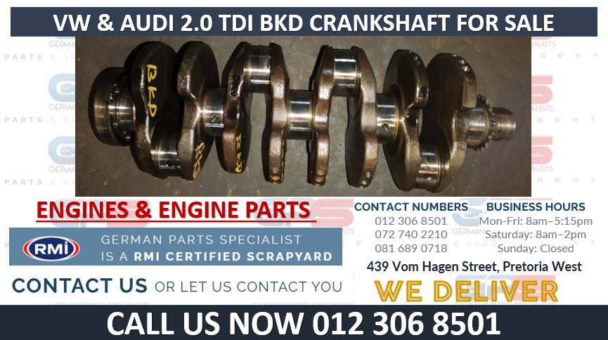 VW & AUDI 2.0 TDI BKD CRANKSHAFT FOR SALE - Private Seller VW & AUDI 2.0 TDI BKD CRANKSHAFT FOR SALE - Private Seller