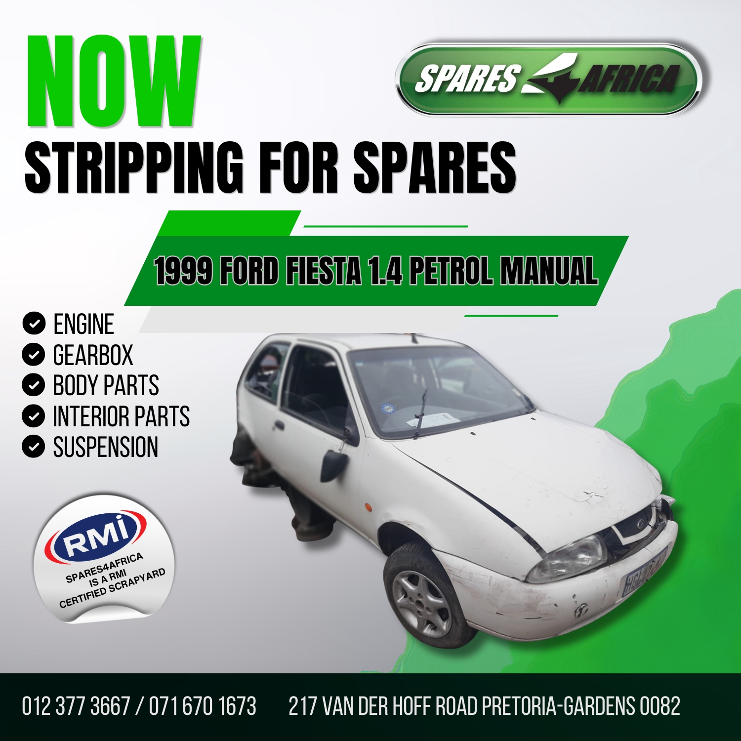 FORD FIESTA 1999 1.4 PETROL MANUAL – FOR STRIPPING - Private Seller FORD FIESTA 1999 1.4 PETROL MANUAL – FOR STRIPPING - Private Seller