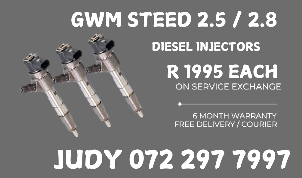 GWM Steed 2.5 / 2.8 Diesel Injectors for sale on service exchange or to recon - Private Seller