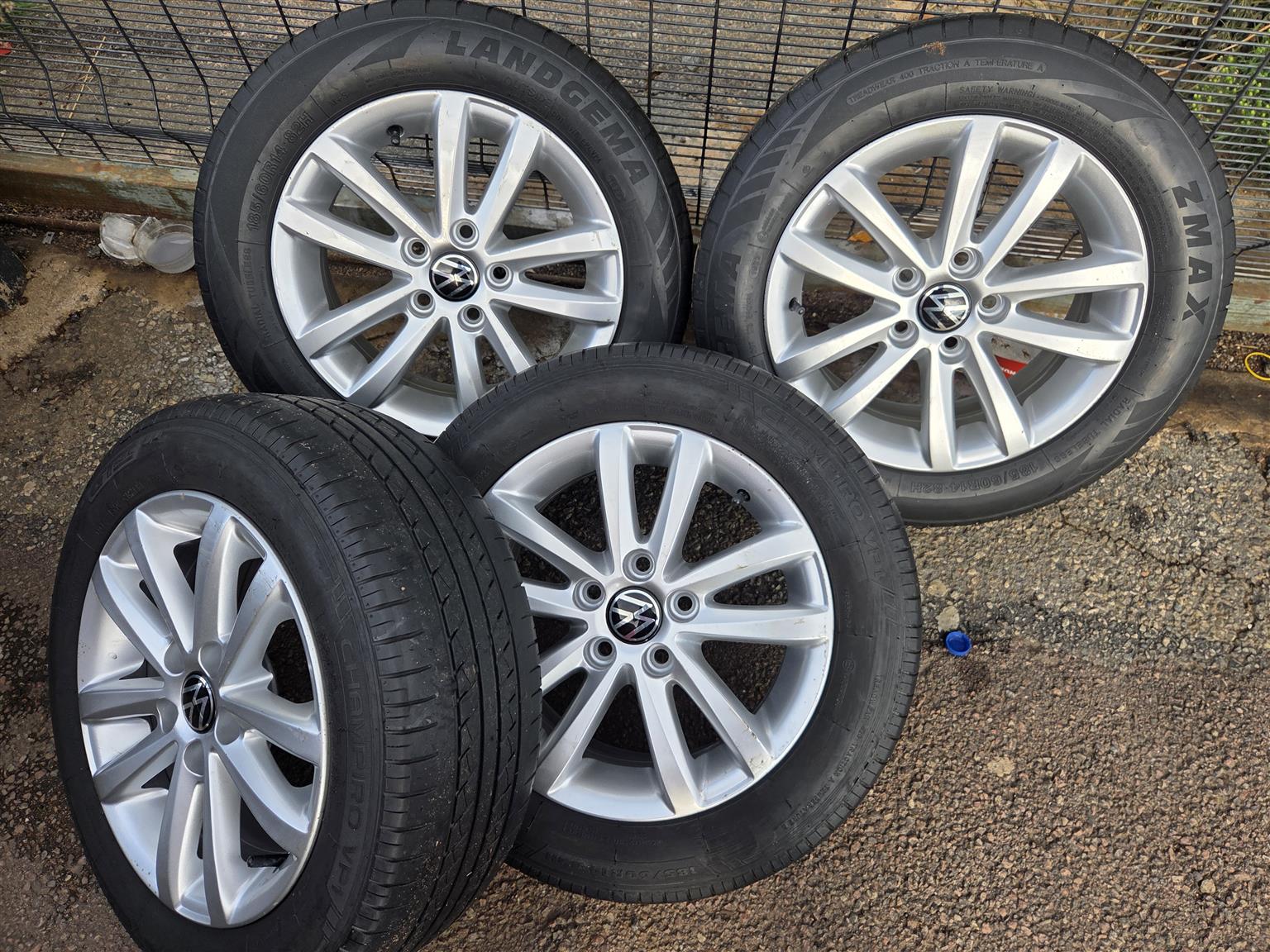 Vw polo mags size 14 set with tyres - Private Seller