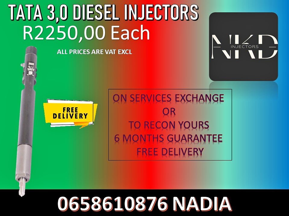 TATA 3.0 DIESEL INJECTORS -WE SELL ON EXCHANGE - Private Seller TATA 3.0 DIESEL INJECTORS -WE SELL ON EXCHANGE - Private Seller