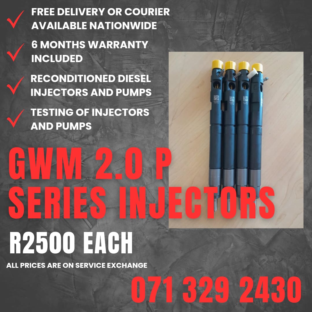 GWM 2.0 P SERIES INJECTORS FOR SALE WITH WARRANTY INCLUDED - Private Seller GWM 2.0 P SERIES INJECTORS FOR SALE WITH WARRANTY INCLUDED - Private Seller
