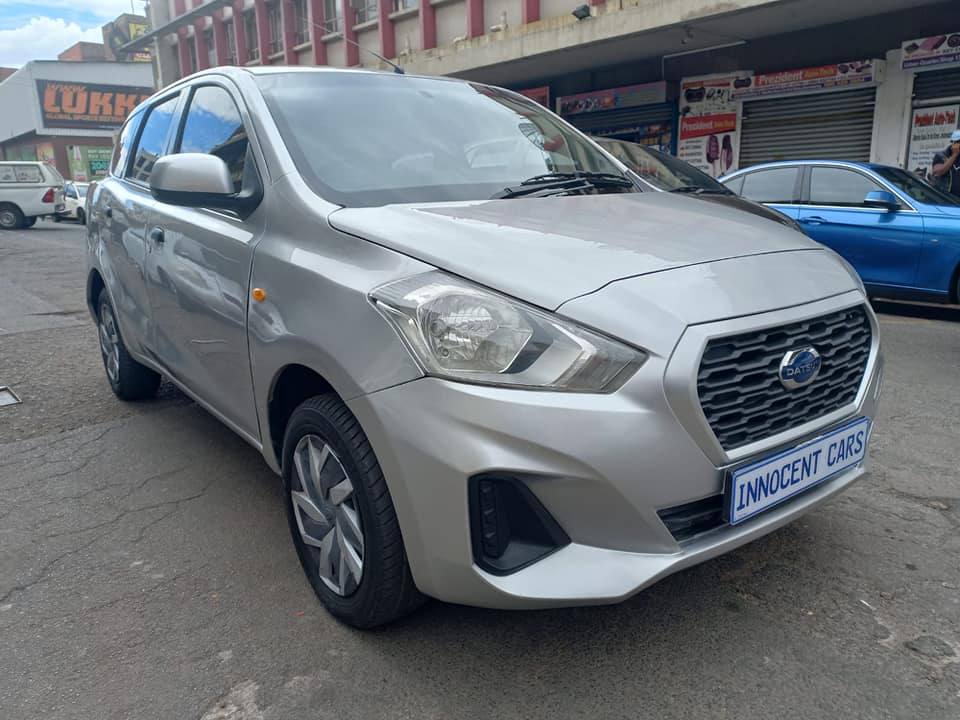 2021 DATSUN GO+2 PETROL, MANUAL TRANSMISSION, SILVER COLOUR, MILEAGE 35000KM,