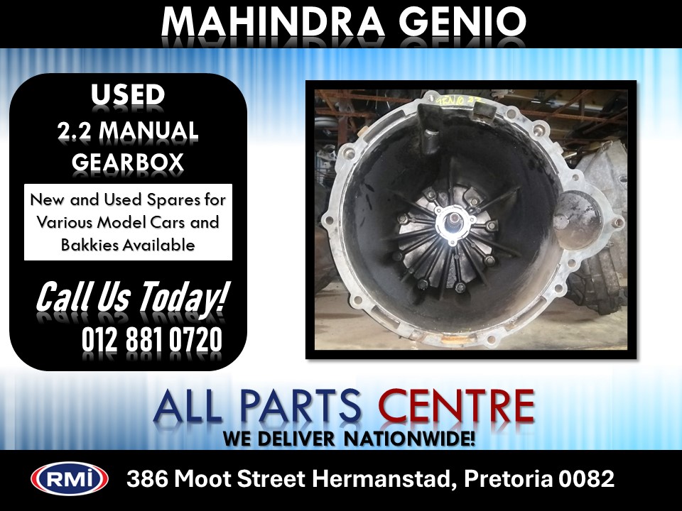 Mahindra Genio Used 2.2 Manual Gearbox for Sale